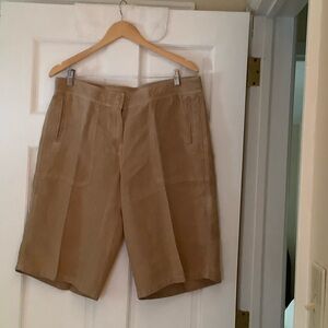 Women's Tan Bermuda Shorts